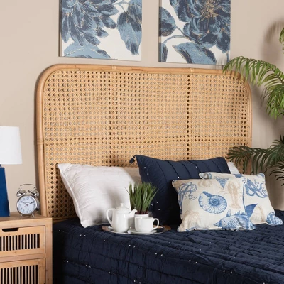 Queen Linette Natural Rattan Headboard Brown - Bali & Pari 4 Queen Linette Natural Rattan Headboard Brown - Bali & Pari - Image 2