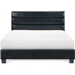 Hudson Leather Upholstered Bed Black - ClickDecor 24 Hudson Leather Upholstered Bed Black - ClickDecor -Bedroom Home Store GUEST 674b5e26 836e 41c6 a87f 8bbbc519ae00
