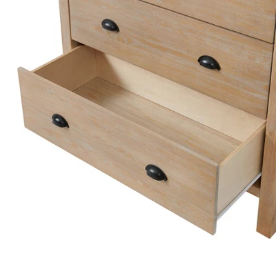 4pc Arden Wood Bedroom Set With 2 Drawer Nightstand Light Driftwood - Alaterre Furniture 12 4pc Arden Wood Bedroom Set With 2 Drawer Nightstand Light Driftwood - Alaterre Furniture - Image 10