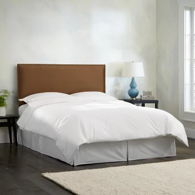 Arcadia Nailbutton Microsuede Headboard - Skyline Furniture 4 Arcadia Nailbutton Microsuede Headboard - Skyline Furniture - Image 2