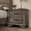 Jacobia 2 Drawer Nightstand Gray - HOMES: Inside + Out 2 Jacobia 2 Drawer Nightstand Gray - HOMES: Inside + Out -Bedroom Home Store GUEST 6843e84e bbba 47c3 a8e2 e97d4851561d