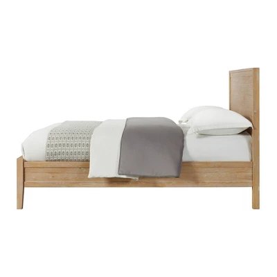 4pc Arden Wood Bedroom Set With 2 Drawer Nightstand Light Driftwood - Alaterre Furniture 5 4pc Arden Wood Bedroom Set With 2 Drawer Nightstand Light Driftwood - Alaterre Furniture - Image 3