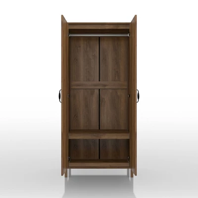 Andreasson Wardrobe Closet Distressed Walnut - HOMES: Inside + Out 10 Andreasson Wardrobe Closet Distressed Walnut - HOMES: Inside + Out - Image 8