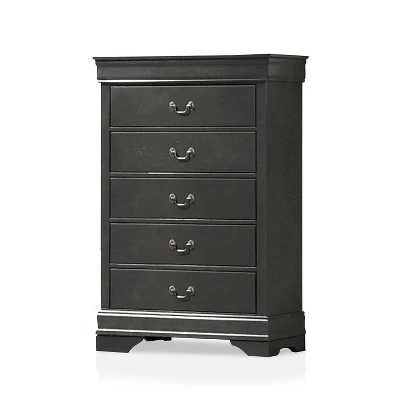6pc Sliver Sleigh Bedroom Set - HOMES: Inside + Out 4 6pc Sliver Sleigh Bedroom Set - HOMES: Inside + Out - Image 2