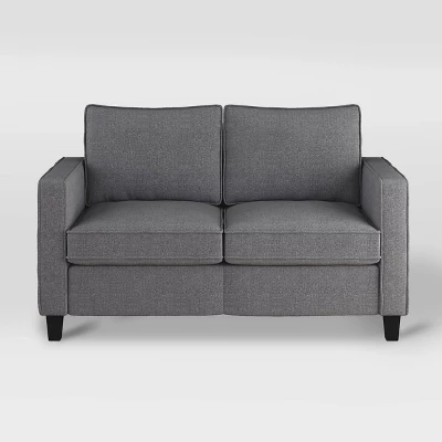 2pc Georgia Fabric Loveseat And Accent Chair Set Gray - CorLiving 5 2pc Georgia Fabric Loveseat And Accent Chair Set Gray - CorLiving - Image 3