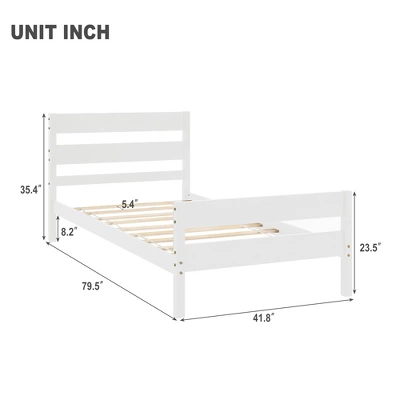Wood Platform Bed With Headboard And Footboard-ModernLuxe 4 Wood Platform Bed With Headboard And Footboard-ModernLuxe - Image 2