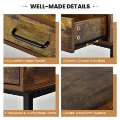 Costway Industrial Vanity Table With 3-Height Adjustable Mirror Storage Bag Large Drawer 16 Costway Industrial Vanity Table With 3-Height Adjustable Mirror Storage Bag Large Drawer -Bedroom Home Store GUEST 6c160f42 cd62 4759 9f82 25e27393660c
