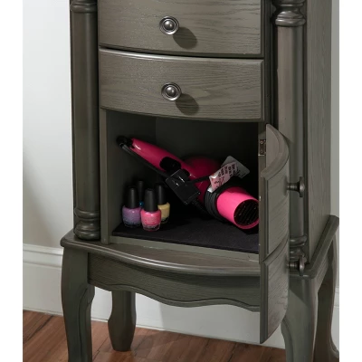 Sedalia Jewelry Armoire Gray - Powell Company 16 Sedalia Jewelry Armoire Gray - Powell Company - Image 14