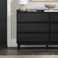 Mid-Century Modern Solid Wood 6 Drawer Double Dresser - Saracina Home -Bedroom Home Store GUEST 6e54a525 852f 4e93 8d57 0eae630fa901