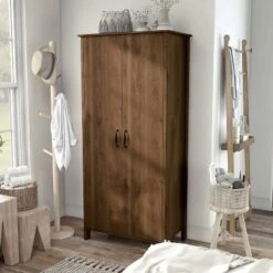 Andreasson Wardrobe Closet Distressed Walnut - HOMES: Inside + Out