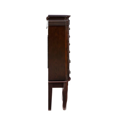 Verona Italian Influenced Jewelry Armoire Espresso - Powell Company 6 Verona Italian Influenced Jewelry Armoire Espresso - Powell Company - Image 4