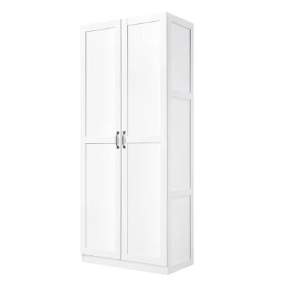 Set Of 2 Hopkins Modern 7 Shelf Freestanding Storage Closets - Manhattan Comfort 7 Set Of 2 Hopkins Modern 7 Shelf Freestanding Storage Closets - Manhattan Comfort - Image 6