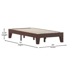 Merrick Lane Eduardo Platform Bed Frame, Solid Wood Platform Bed Frame With Slatted Support, No Box Spring Needed 15 Merrick Lane Eduardo Platform Bed Frame, Solid Wood Platform Bed Frame With Slatted Support, No Box Spring Needed -Bedroom Home Store GUEST 733e2c93 0ec0 486d 8fe1 4d8080a0b75a