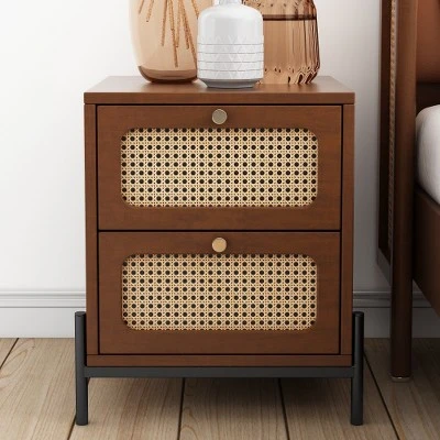 Organnice 2-Drawer Nightstand End Table 4 Organnice 2-Drawer Nightstand End Table - Image 2