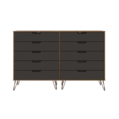 Rockefeller 10 Drawer Double Tall Dresser - Manhattan Comfort 17 Rockefeller 10 Drawer Double Tall Dresser - Manhattan Comfort - Image 15