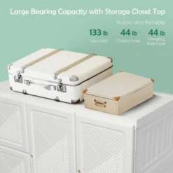 Costway Portable Closet Clothes Foldable Armoire Wardrobe Closet W/ 12 Cubby Storage 17 Costway Portable Closet Clothes Foldable Armoire Wardrobe Closet W/ 12 Cubby Storage -Bedroom Home Store GUEST 747b5fca 0a12 43d2 b72b 71c5179a8a11