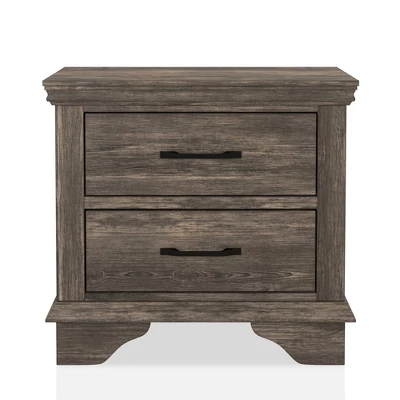 5pc Jacobia Rustic Bedroom Set Gray - HOMES: Inside + Out 8 5pc Jacobia Rustic Bedroom Set Gray - HOMES: Inside + Out - Image 6