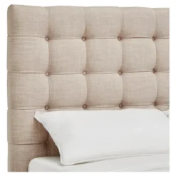 King Ascott Hill Button Tufted Bed Oatmeal - Inspire Q 10 King Ascott Hill Button Tufted Bed Oatmeal - Inspire Q -Bedroom Home Store GUEST 7533e052 accc 4c5f a2f6 0ec5714d496b