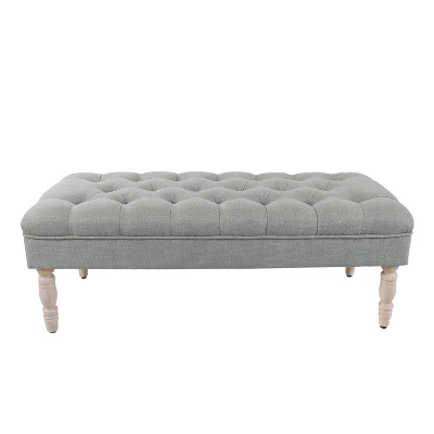 Classic Tufted Medium Bench - HomePop 12 Classic Tufted Medium Bench - HomePop - Image 10