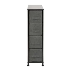 Flash Furniture 4 Drawer Slim Wood Top Cast Iron Frame Vertical Storage Dresser With Easy Pull Fabric Drawers 20 Flash Furniture 4 Drawer Slim Wood Top Cast Iron Frame Vertical Storage Dresser With Easy Pull Fabric Drawers -Bedroom Home Store GUEST 755df43a c498 4c39 929b 71d63a3d2254