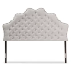 Hilda Modern And Contemporary Fabric Headboard Beige - Baxton Studio