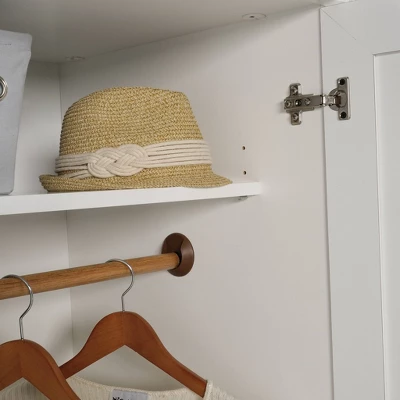 Homeplus Wardrobe Soft White - Sauder 4 Homeplus Wardrobe Soft White - Sauder - Image 2