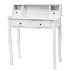 Costway Writing Desk Mission White Home Office Computer Desk 4 Drawer WhiteBlackPink 25 Costway Writing Desk Mission White Home Office Computer Desk 4 Drawer WhiteBlackPink -Bedroom Home Store GUEST 77564f98 2556 41e1 ba6b e04d68f03faf