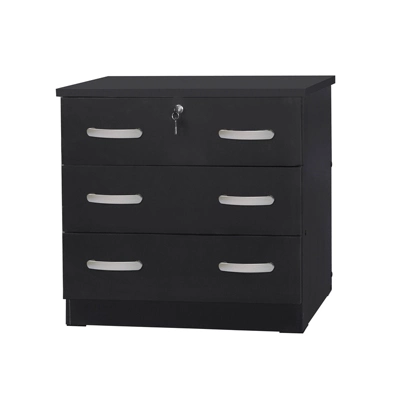 Better Home Products Cindy Wooden 3 Drawer Chest Bedroom Dresser In Black 3 Better Home Products Cindy Wooden 3 Drawer Chest Bedroom Dresser In Black