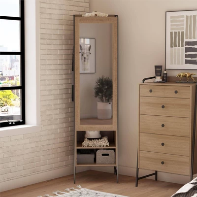 Bushwick Wardrobe Natural - Novogratz 3 Bushwick Wardrobe Natural - Novogratz