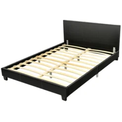 Costway Queen Upholstered Platform Bed Frame With Linen/PU Headboard Wood Slat Gray/Black 20 Costway Queen Upholstered Platform Bed Frame With Linen/PU Headboard Wood Slat Gray/Black -Bedroom Home Store GUEST 78fde536 24cc 4961 b742 0e12836d59e4