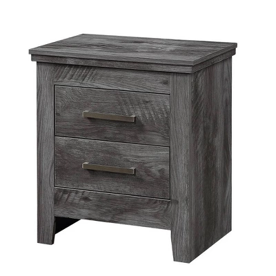 21" Vidalia Nightstand Rustic Gray Oak - Acme Furniture 3 21" Vidalia Nightstand Rustic Gray Oak - Acme Furniture