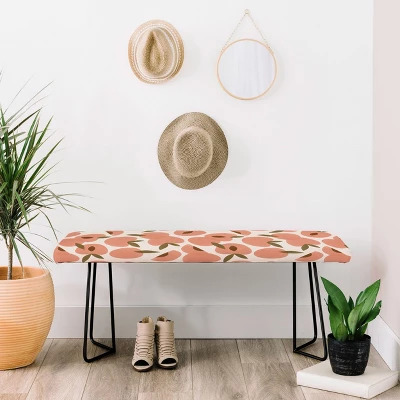 Alisa Galitsyna Peach Harvest Bench Orange/Black - Deny Designs 3 Alisa Galitsyna Peach Harvest Bench Orange/Black - Deny Designs