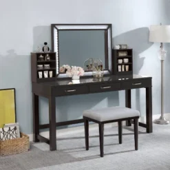 Wreston Storage Drawers Vanity Set - MiBasics
