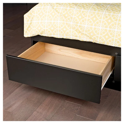 Mate's Platform 6 Drawer Storage Bed King Black - Prepac 5 Mate's Platform 6 Drawer Storage Bed King Black - Prepac - Image 3