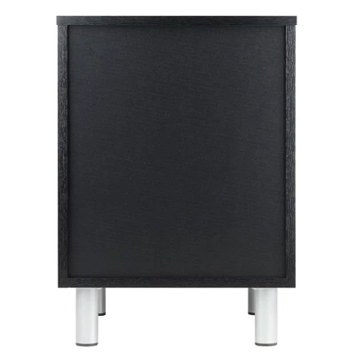 Daniel Nightstand With 3 Drawers Black - Winsome 6 Daniel Nightstand With 3 Drawers Black - Winsome - Image 4