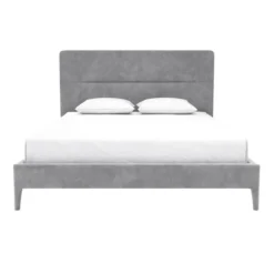 Westerleigh Upholstered Platform Bed With Minimalist Tufted Headboard Light Gray - CosmoLiving By Cosmopolitan 15 Westerleigh Upholstered Platform Bed With Minimalist Tufted Headboard Light Gray - CosmoLiving By Cosmopolitan -Bedroom Home Store GUEST 7d24a12a 55a3 499f ae34 0ca0229080e5