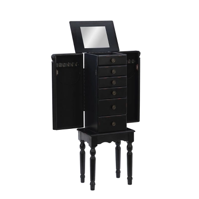Aria Jewelry Armoire Black - Powell Company 4 Aria Jewelry Armoire Black - Powell Company - Image 2