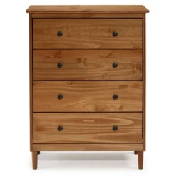 Stiva Classic Mid-Century Modern Vertical 4 Drawer Dresser - Saracina Home 11 Stiva Classic Mid-Century Modern Vertical 4 Drawer Dresser - Saracina Home -Bedroom Home Store GUEST 7d52ef34 1e46 4920 a3a1 34d91177eaef