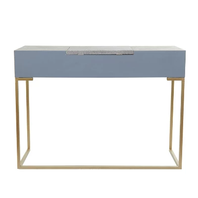 Contemporary Wood Console Table Dressing Table Desk With Mirror And Stool Set - Olivia & May 9 Contemporary Wood Console Table Dressing Table Desk With Mirror And Stool Set - Olivia & May - Image 7