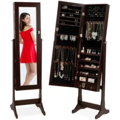Best Choice Products 6-Tier Standing Mirror Lockable Storage Organizer Cabinet Armoire W/ Velvet Interior 19 Best Choice Products 6-Tier Standing Mirror Lockable Storage Organizer Cabinet Armoire W/ Velvet Interior -Bedroom Home Store GUEST 7d9fbfd4 f797 4049 ac6a a7a55f859f25