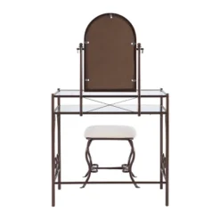 Clarisse Metal Vanity Set Brown - Linon 17 Clarisse Metal Vanity Set Brown - Linon -Bedroom Home Store GUEST 7daaf224 13f9 42e6 9202 7ed942ca61c4