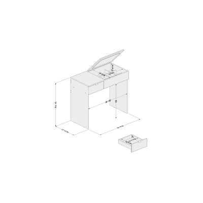 Ava Pull Top Vanity White - Polifurniture 8 Ava Pull Top Vanity White - Polifurniture - Image 6