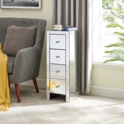 Organnice Mirrored Nightstand