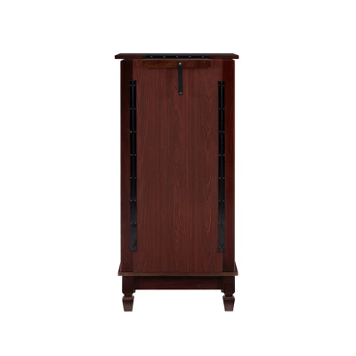 Tierra Contemporary Jewelry Armoire Merlot Brown - Powell Company 9 Tierra Contemporary Jewelry Armoire Merlot Brown - Powell Company - Image 7