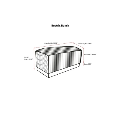 Brigitta Bench - Chic Home Design 6 Brigitta Bench - Chic Home Design - Image 4