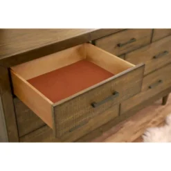 6pc Aurora Mid-Century Brown Bedroom Set With Upholstered Bed - Abbyson Living -Bedroom Home Store GUEST 8194a5e8 1c9c 42a3 991f 4114fd7d3c88