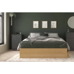 2pc Ballet Bedroom Set Natural Maple/Charcoal Gray - Nexera 7 2pc Ballet Bedroom Set Natural Maple/Charcoal Gray - Nexera -Bedroom Home Store GUEST 81a2ba1b d685 4333 b6af 5584d22cee81