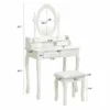 Costway Vanity Wood Makeup Dressing Table Stool 4 Drawers Black/White 1 Costway Vanity Wood Makeup Dressing Table Stool 4 Drawers Black/White -Bedroom Home Store GUEST 81c2a000 fe8b 4ad6 9dbd 94d3f3f4a22f