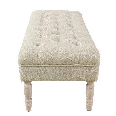 Classic Tufted Medium Bench - HomePop 4 Classic Tufted Medium Bench - HomePop - Image 2