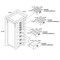 Delia Jewelry Armoire Brown - Powell Company 31 Delia Jewelry Armoire Brown - Powell Company -Bedroom Home Store GUEST 83671e5f f20a 4898 93ee 3b153b1c74be